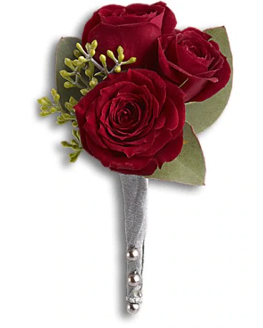 King's Red Rose Boutonniere Boutonniere