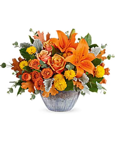 Teleflora's Golden Bounty Centerpiece