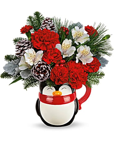 Teleflora's Send A Hug® Snowy Smiles Bouquet